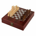 Rosewood Finish Chess Set (Screen printed)